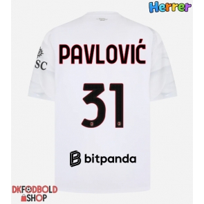 AC Milan Strahinja Pavlovic #31 Udebanetrøje 2026-27 Kort ærmer AC Milan Strahinja Pavlovic #31 Udebanetrøje 2026-27 Kort ærmer